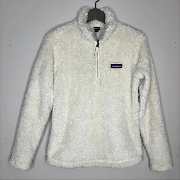 Patagonia Birch White Los Gatos 1/4-Zip Fleece Pullover Size S - Picture 2 of 11